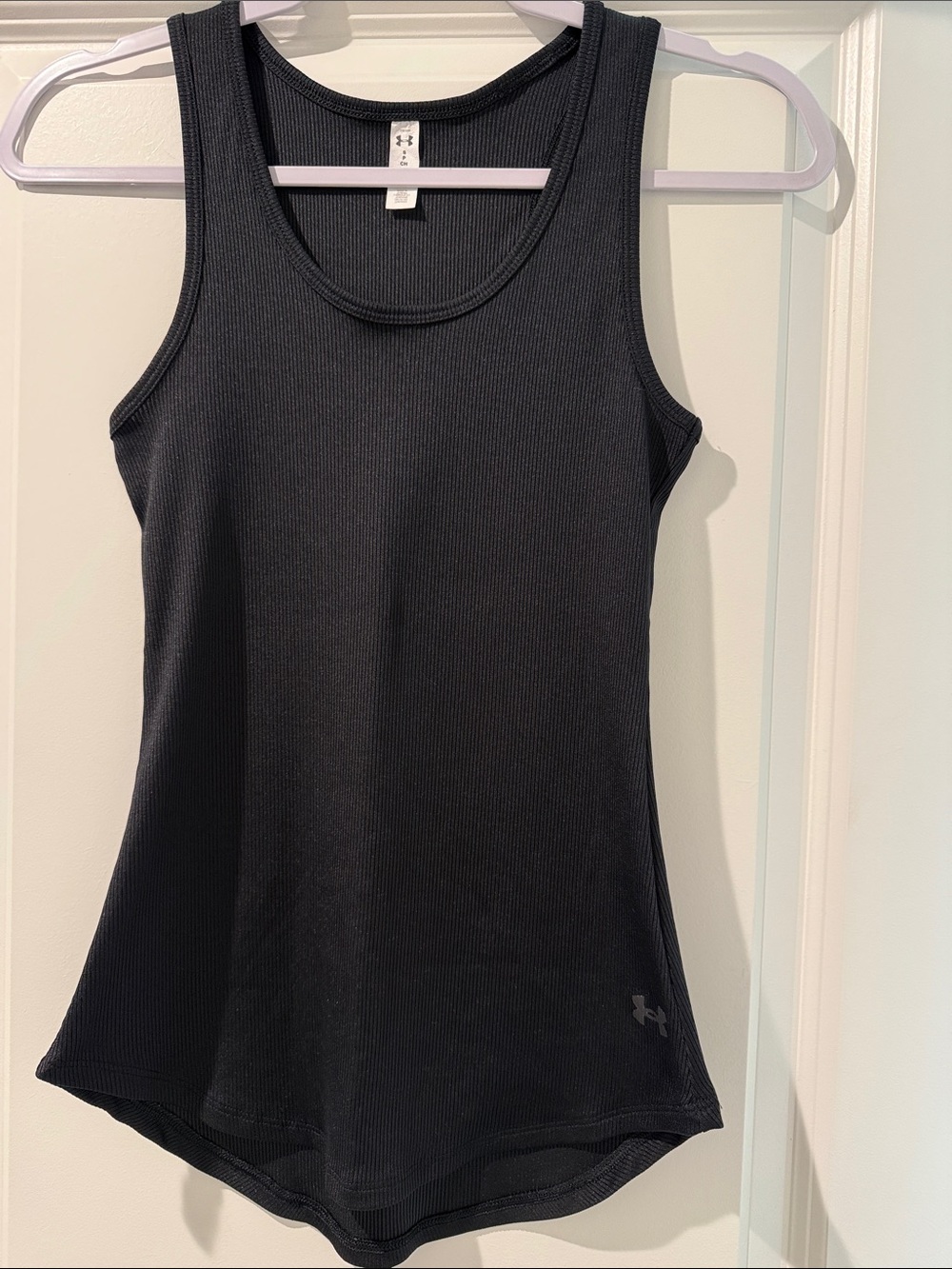 Under Armour Women's Black Ribbed Performance Tank